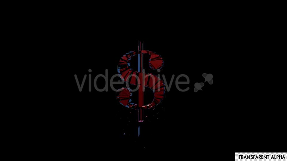 Transparent Glass Dollar Collapse - Download Videohive 19862082