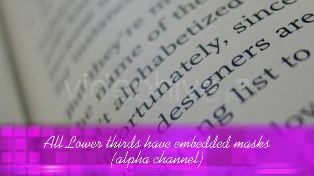 Transparent Lower Third Collection Videohive 164518 Motion Graphics Image 7