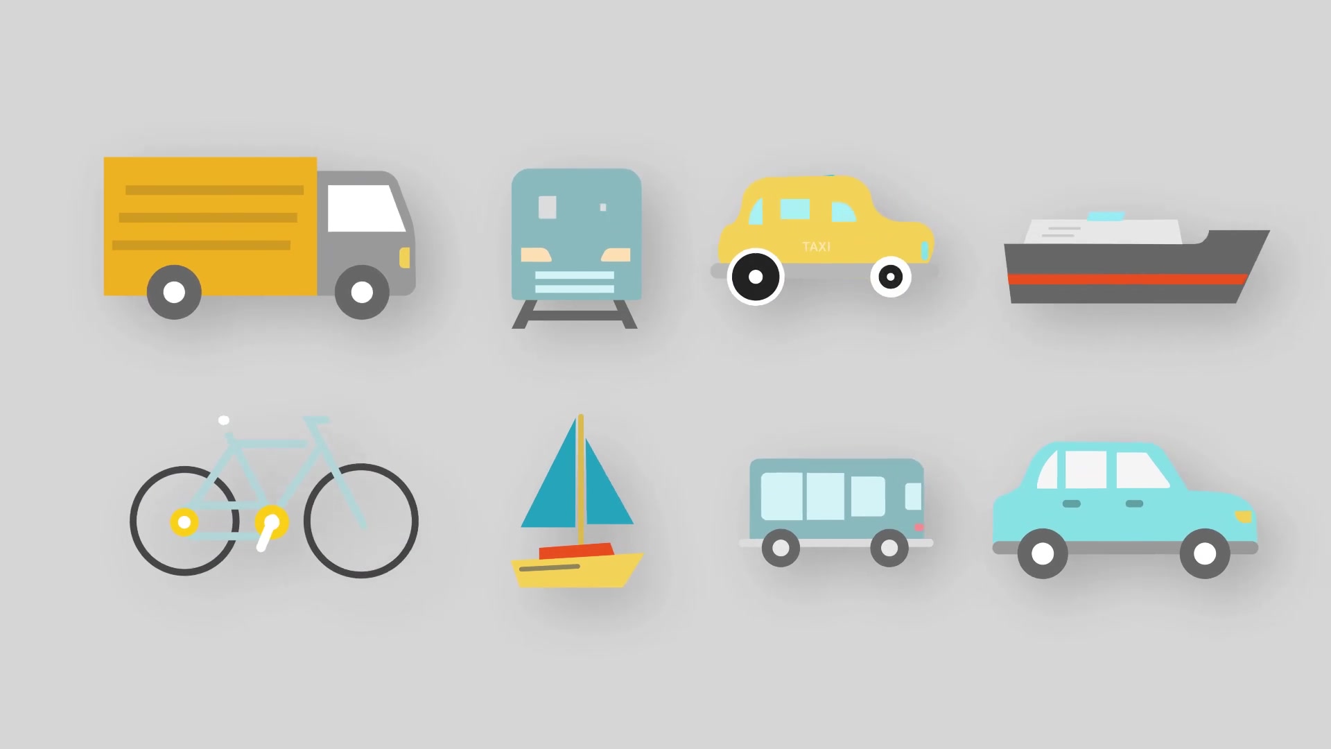 Transport Icons | 4K Videohive 34758476 After Effects Image 11