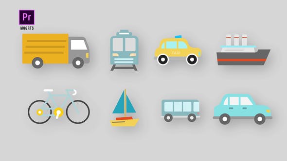 Transport Icons | 4K - 34758588 Videohive Download