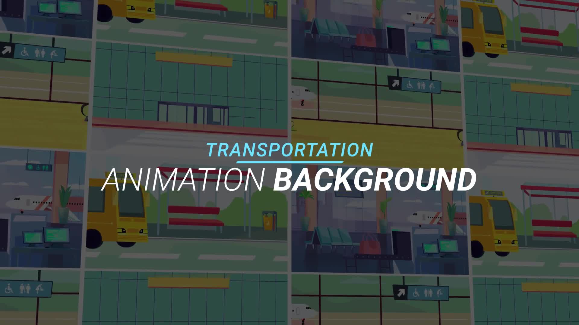 Transportation Animation background Videohive 34060994 After Effects Image 1