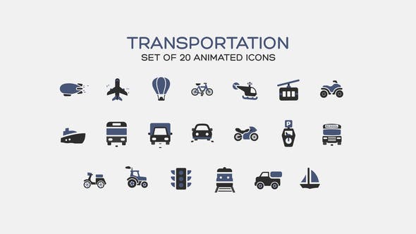 Transportation Icons - 37321382 Videohive Download