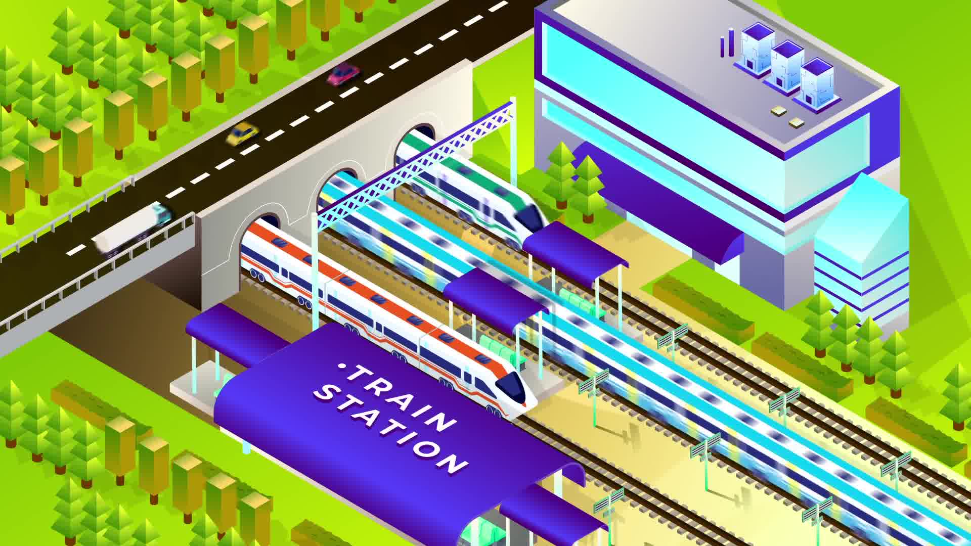 Transportation Isometric Animation | After Effects Videohive 34349242 After Effects Image 11