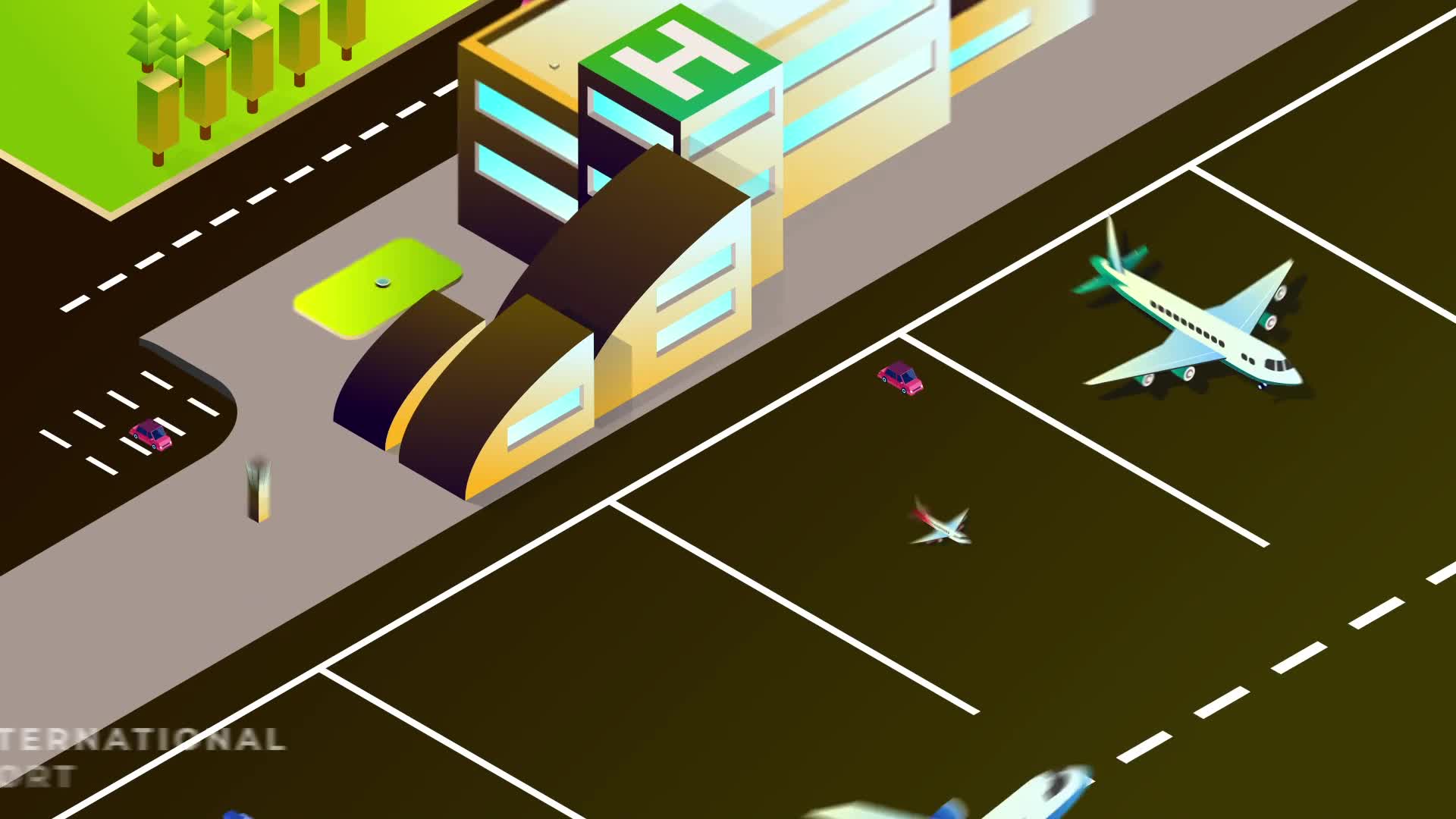 Transportation Isometric Animation | After Effects Videohive 34349242 After Effects Image 7