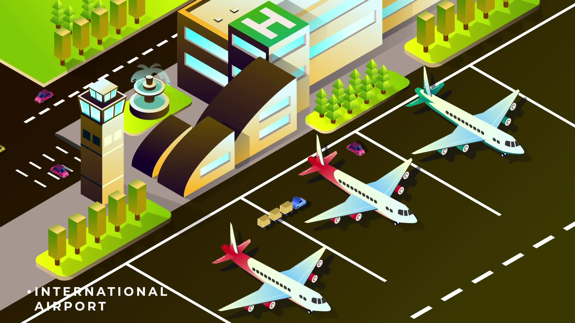 Transportation Isometric Animation | After Effects Videohive 34349242 After Effects Image 8