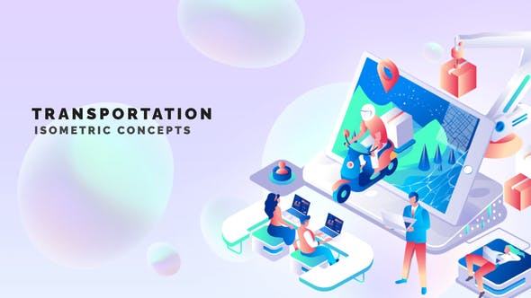 Transportation Isometric Concept - Download Videohive 33518745