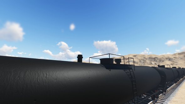 Transportation Tank Cars With Oil - Download Videohive 17647921