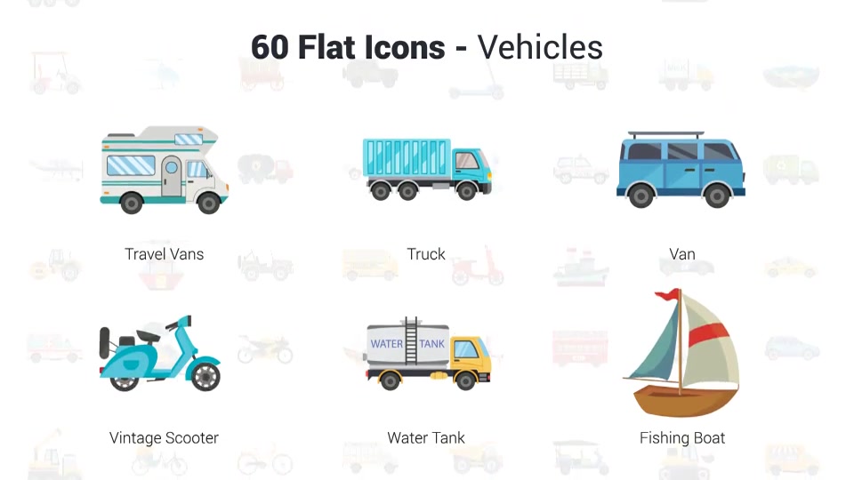 Transportation & Vehicles Icons Videohive 36609315 After Effects Image 12