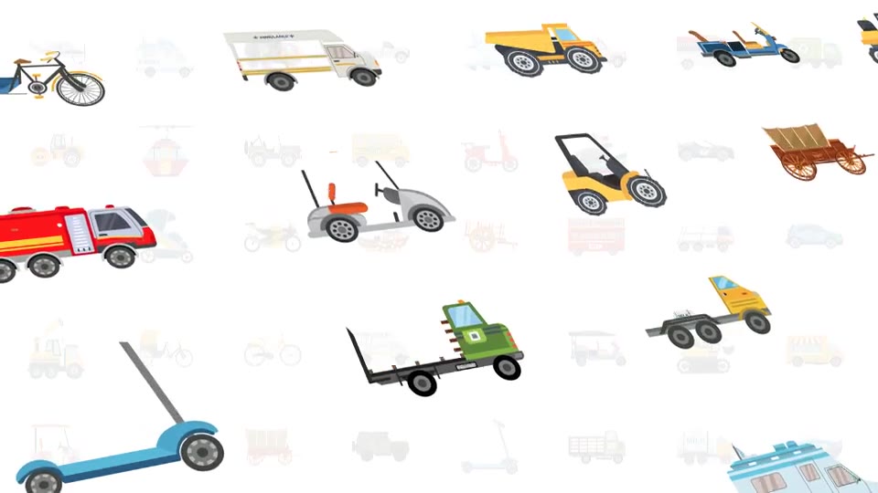 Transportation & Vehicles Icons Videohive 36609315 After Effects Image 2
