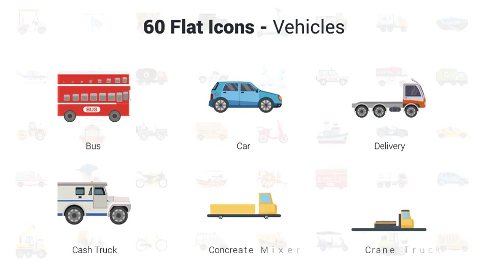 Transportation & Vehicles Icons Videohive 36609315 After Effects Image 5