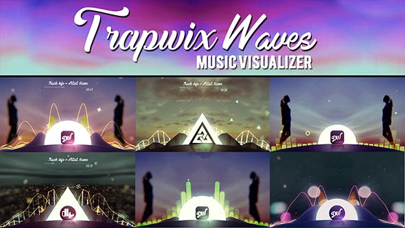 TrapWix Waves Music Visualizer - Download 21461063 Videohive