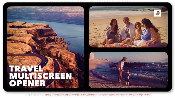 Travel Adventure Multiscreen Opener - Download 38305292 Videohive