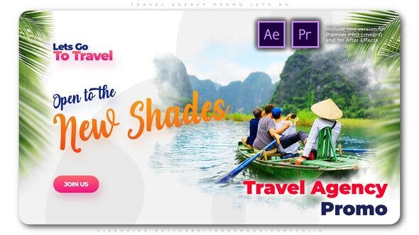 Travel Agency Promo Lets Go - Videohive Download 25559713