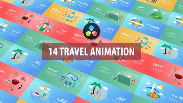 Travel Animation | DaVinci Resolve - Videohive Download 32579981