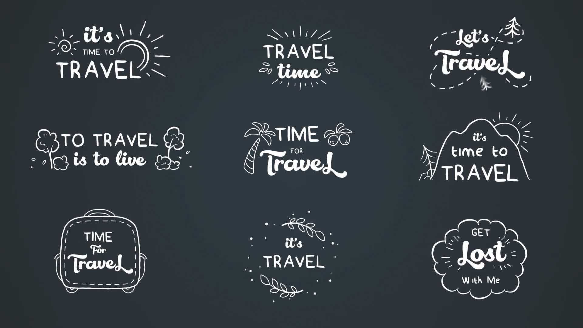 Travel cartoon text logo animations [After Effects] Videohive 38693123 After Effects Image 1