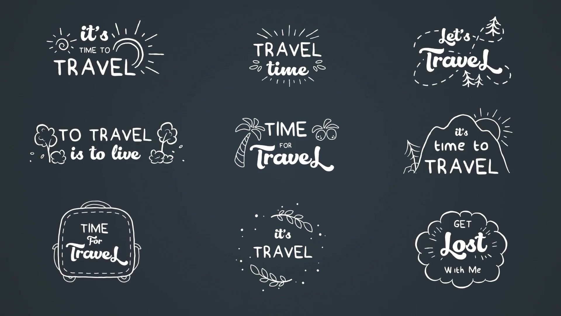 Travel cartoon text logo animations [After Effects] Videohive 38693123 After Effects Image 10