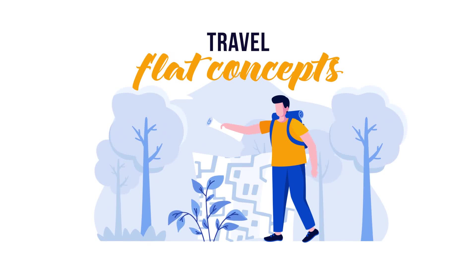 Travel Flat Concept Videohive 32322544 After Effects Image 1