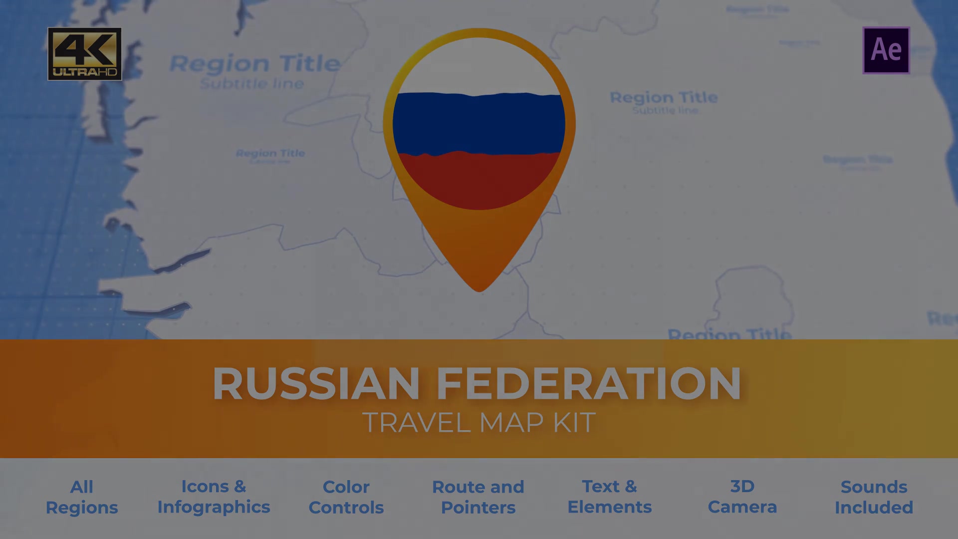 Travel Map Russia Russian Federation Map Videohive 26922771 After Effects Image 13