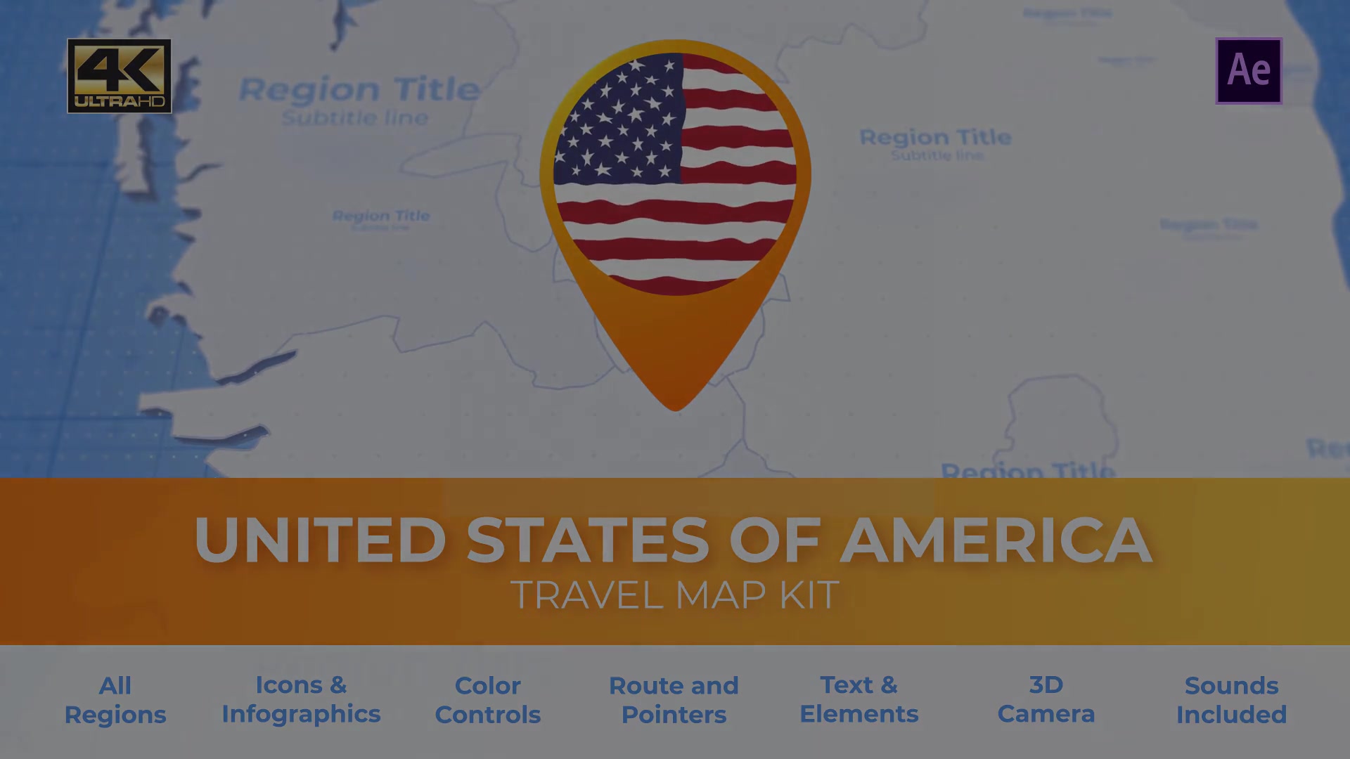 Travel Map USA United States of America Videohive 25922874 After Effects Image 13