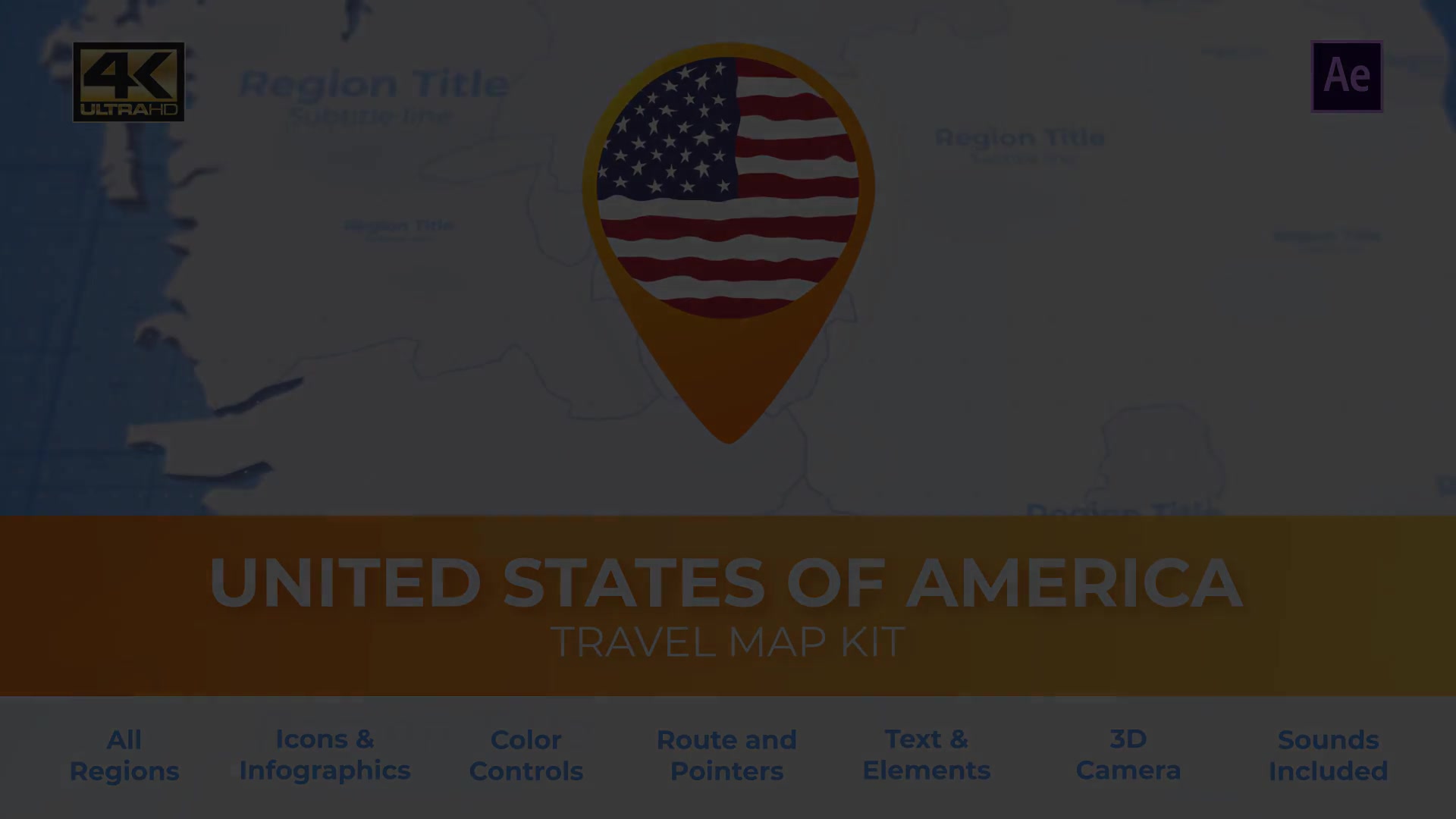 Travel Map USA United States of America Videohive 25922874 After Effects Image 6