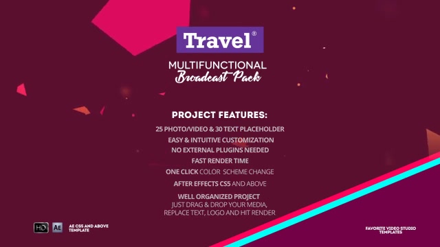 Travel Multifunction Broadcast Pack - Download Videohive 20406345