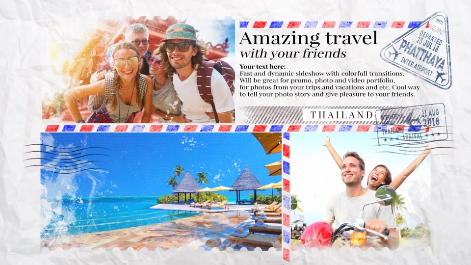 postcard vacation free download after effects templates videohive