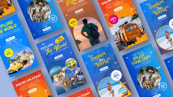 Travel Promo Stories Pack - Download Videohive 36399147