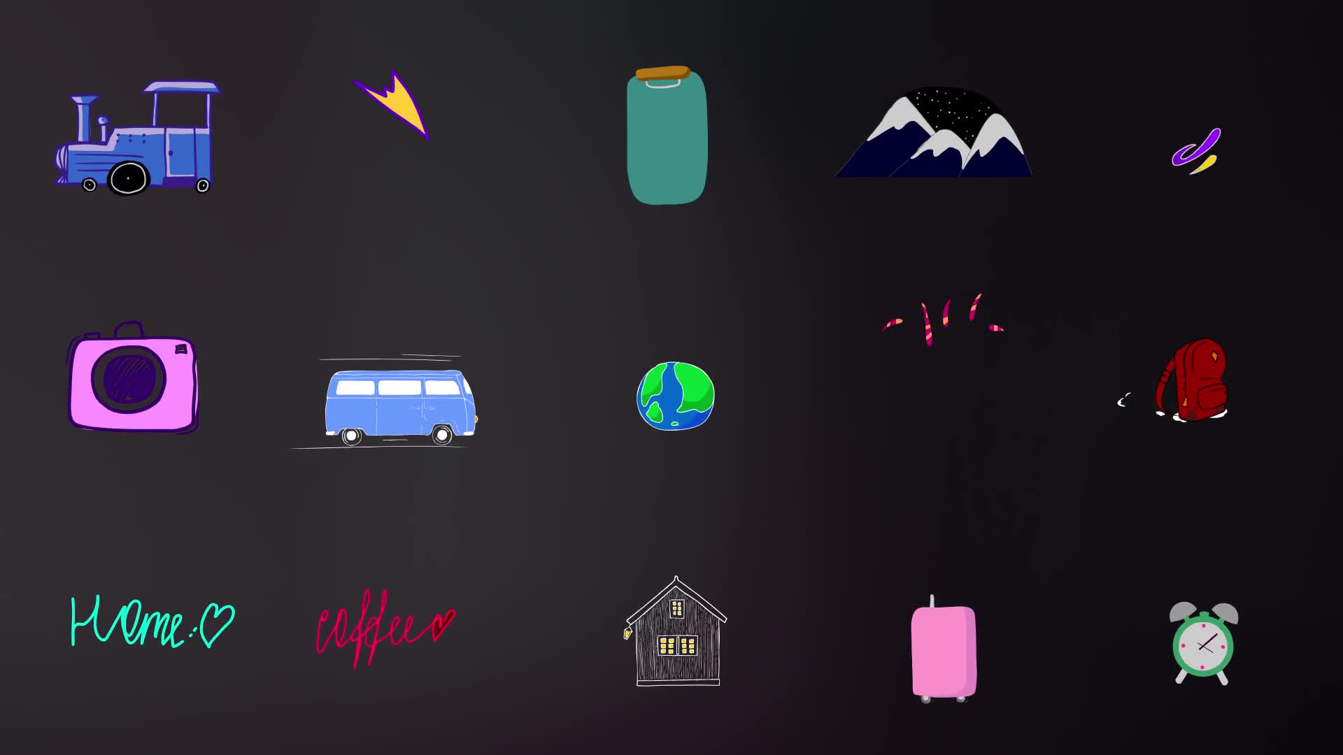 Travel Stickers for FCPX Videohive 37725103 Apple Motion Image 1