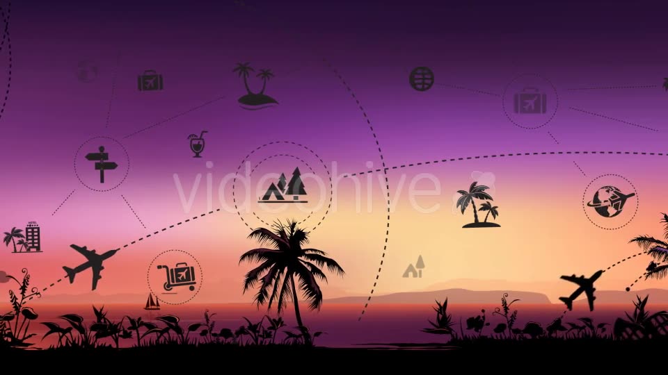 Travel & Tourism Tropical Sunset Background - Download Videohive 20494007