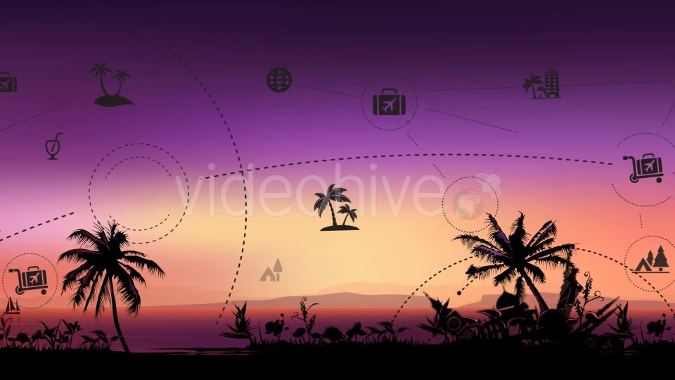 Travel & Tourism Tropical Sunset Background - Download Videohive 20494007