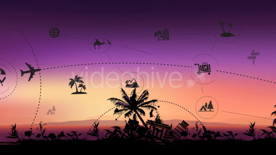 Travel & Tourism Tropical Sunset Background - Download Videohive 20494007
