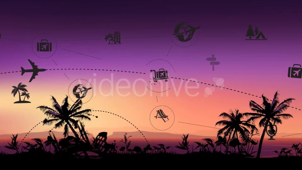 Travel & Tourism Tropical Sunset Background - Download Videohive 20494007