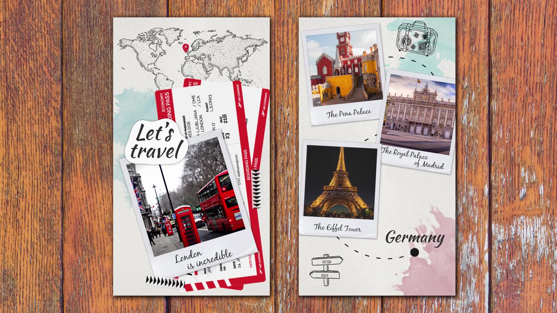 Travelers Sketchbook Instagram Stories Pack Videohive 24352947 After Effects Image 6