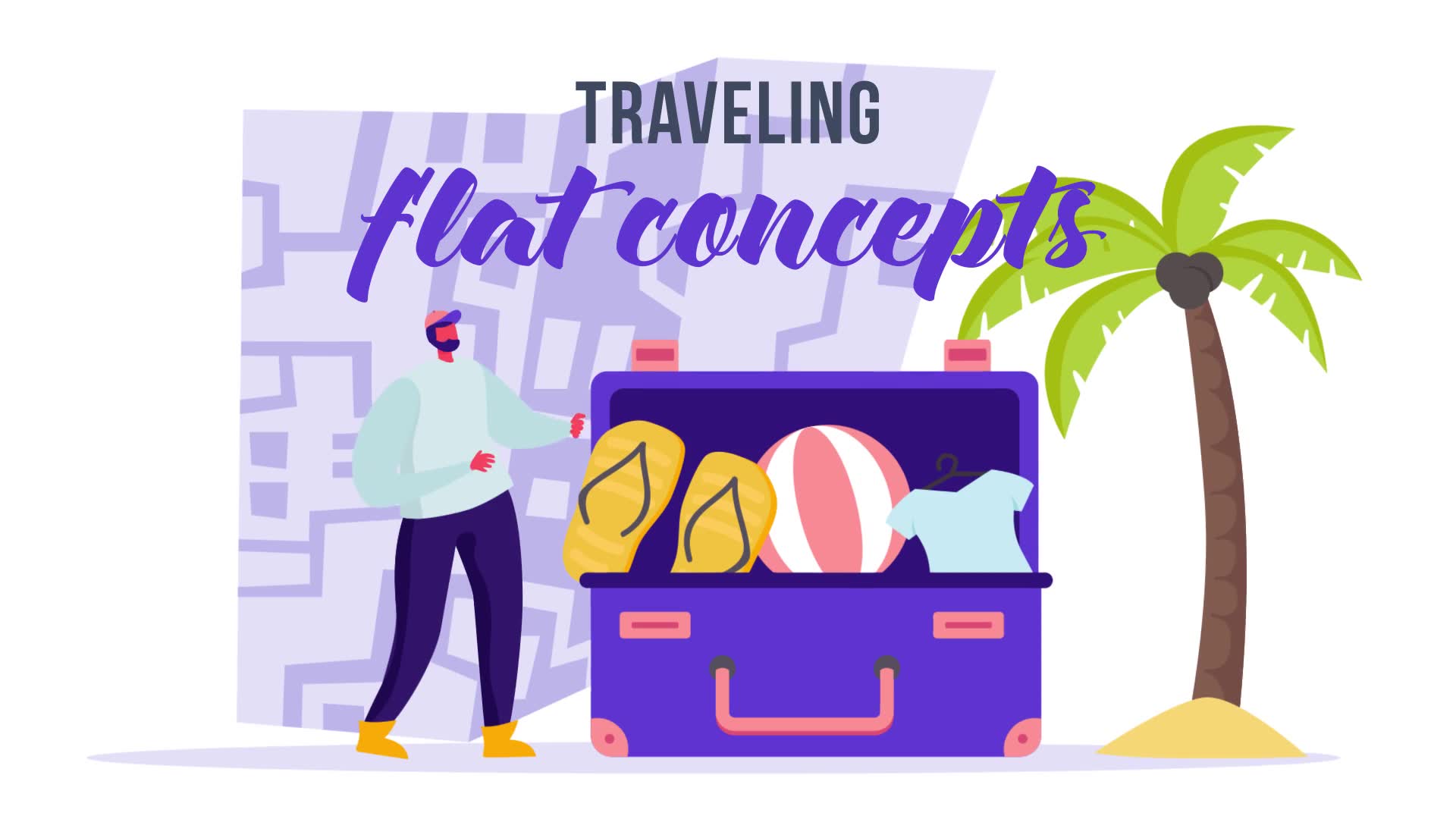 Traveling Flat Concept Videohive 33007980 After Effects Image 2