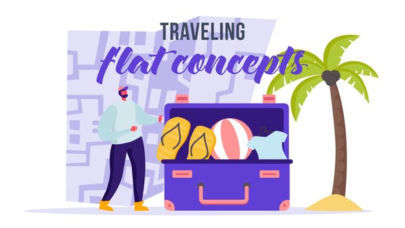 Traveling Flat Concept - Download 33007980 Videohive