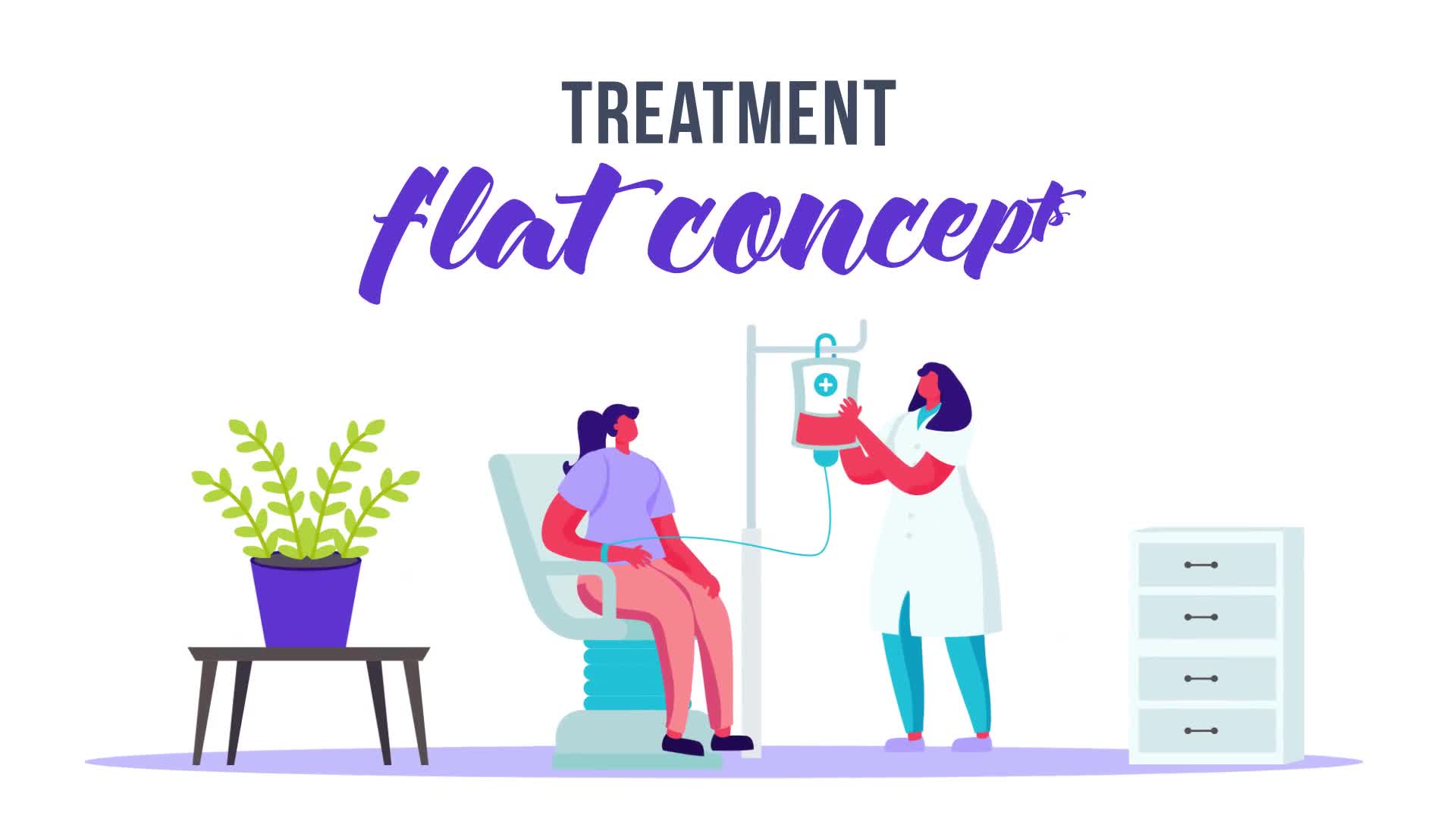Treatment Flat Concept Videohive 33099282 After Effects Image 1