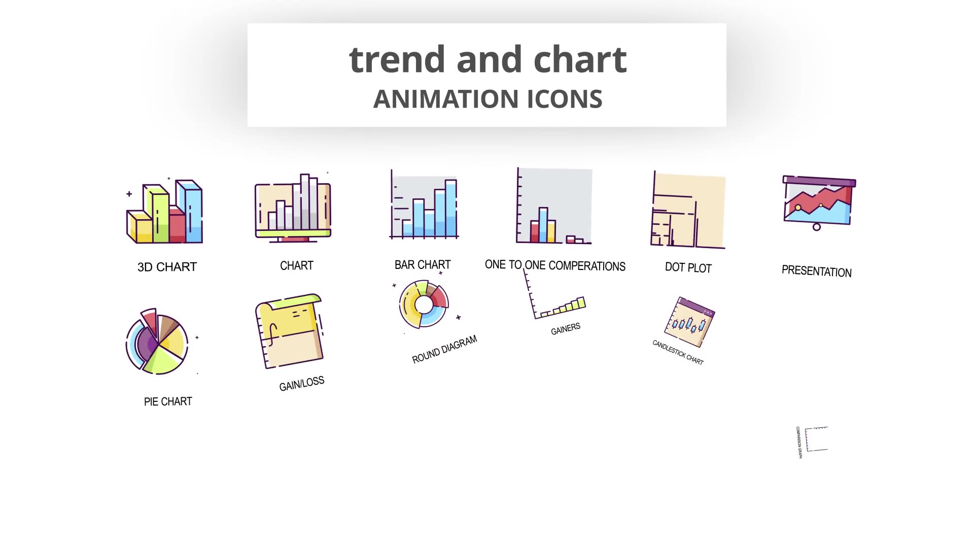 Trend & Chart Animation Icons Videohive 30041919 After Effects Image 4