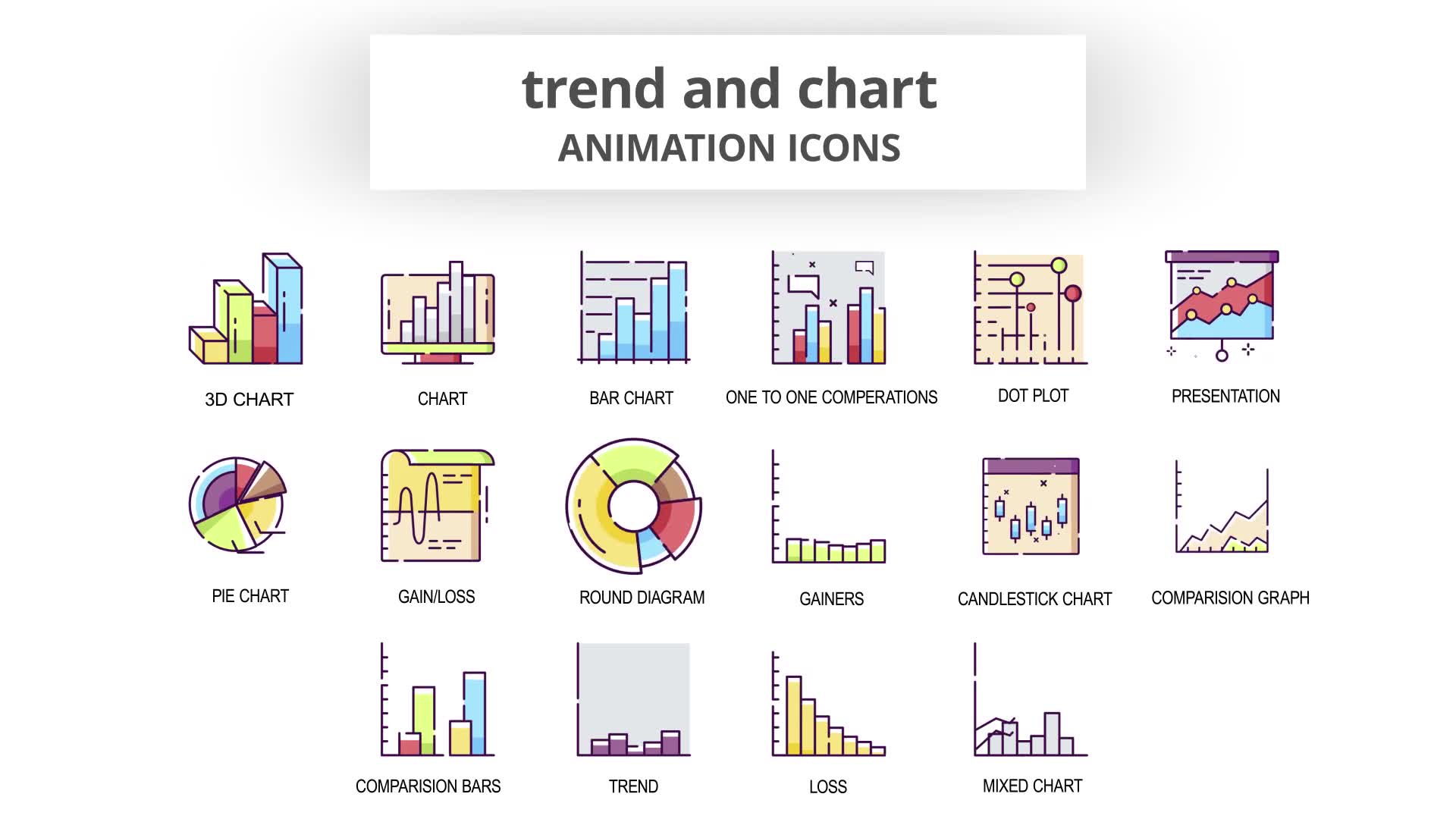 Trend & Chart Animation Icons Videohive 30041919 After Effects Image 7