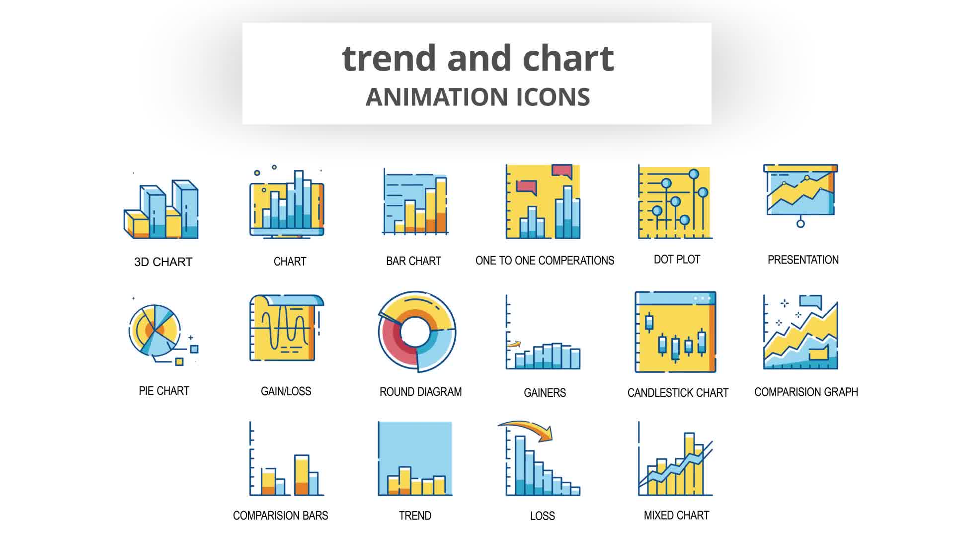 Trend & Chart Animation Icons Videohive 30261084 After Effects Image 10