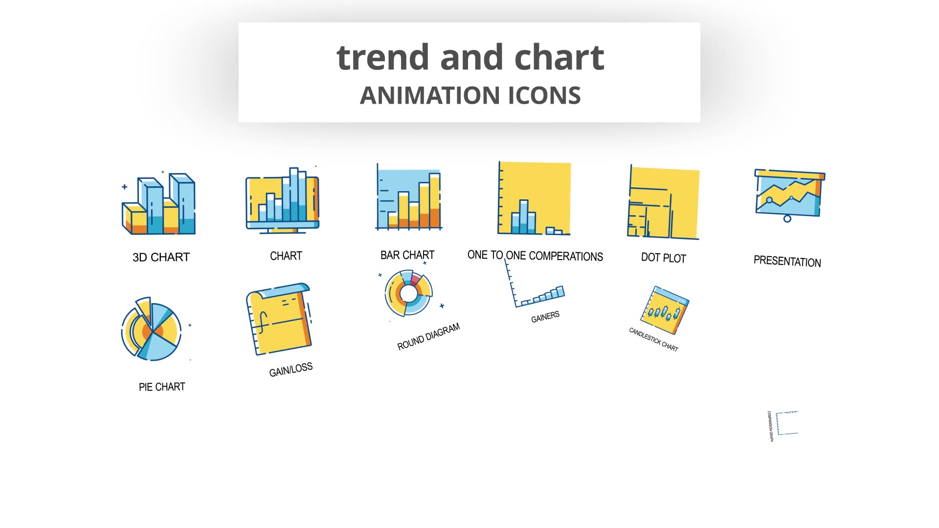 Trend & Chart Animation Icons Videohive 30261084 After Effects Image 4
