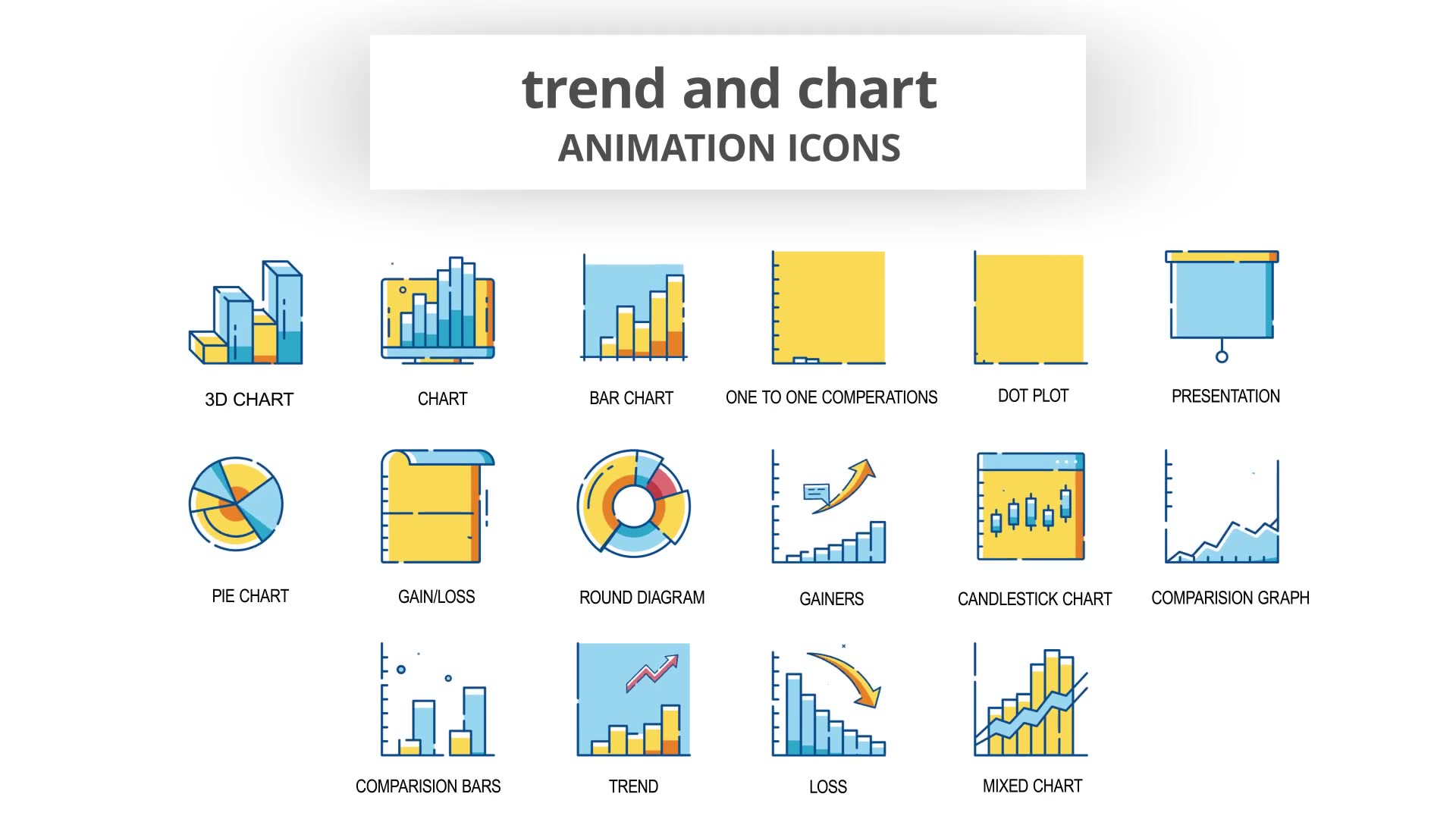 Trend & Chart Animation Icons Videohive 30261084 After Effects Image 6