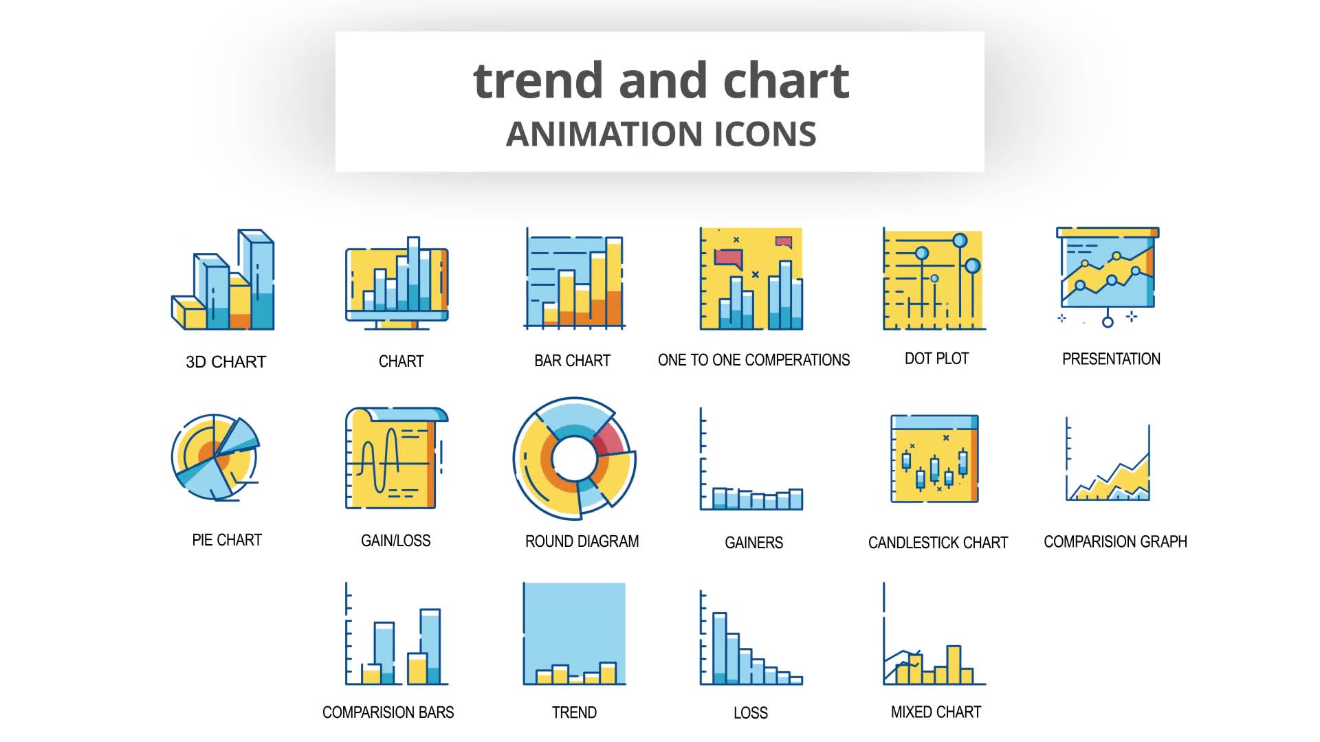 Trend & Chart Animation Icons Videohive 30261084 After Effects Image 7