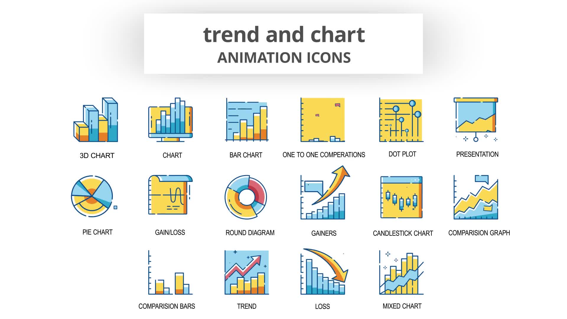 Trend & Chart Animation Icons Videohive 30261084 After Effects Image 8