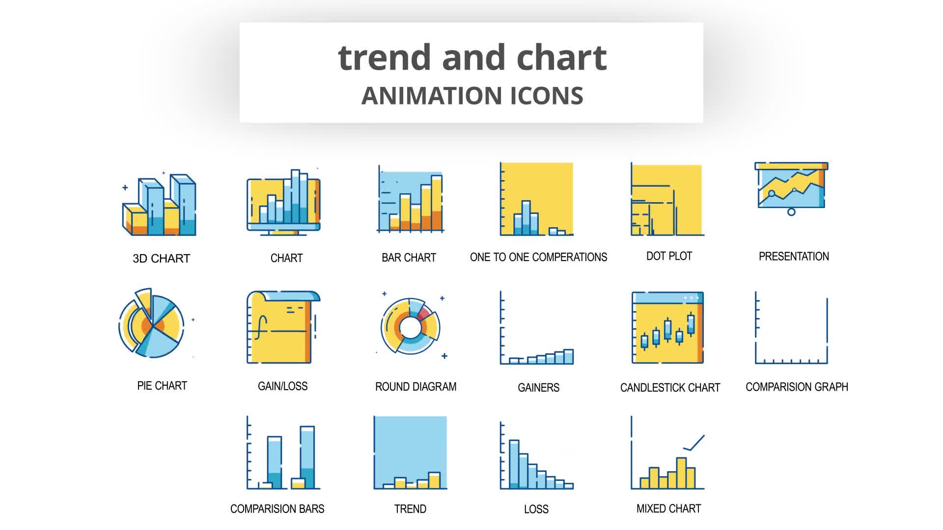 Trend & Chart Animation Icons Videohive 30261084 After Effects Image 9