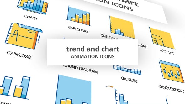 Trend & Chart Animation Icons - Videohive 30261084 Download