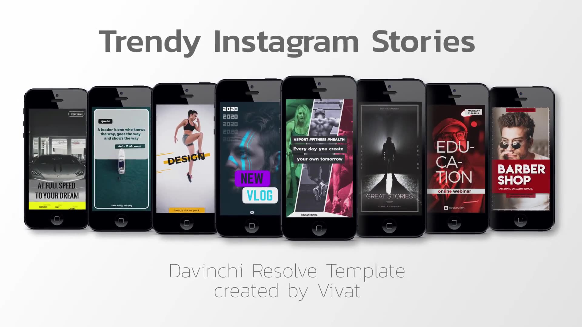 Trendy Instagram Stories V.1 Videohive 30100557 DaVinci Resolve Image 3