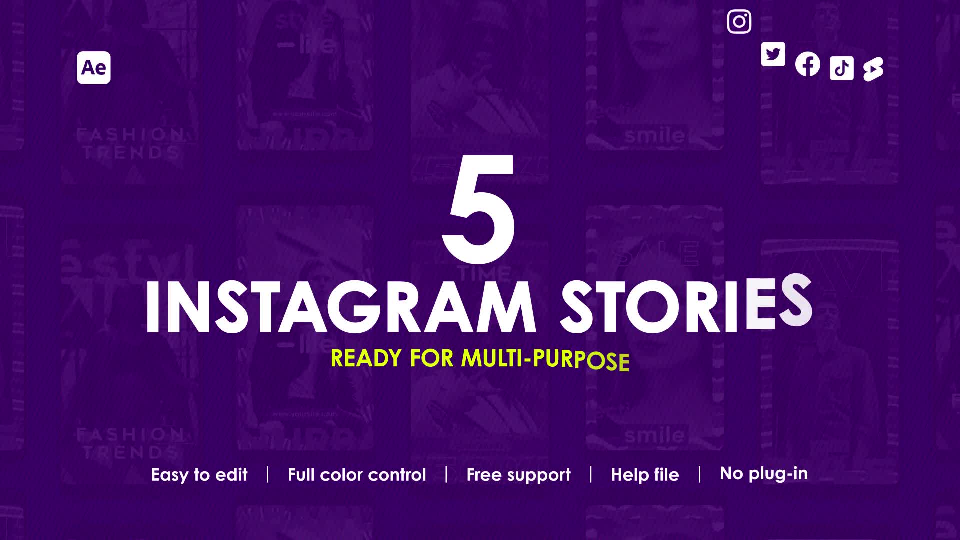 Trendy Instagram Stories Videohive 39036779 After Effects Image 3