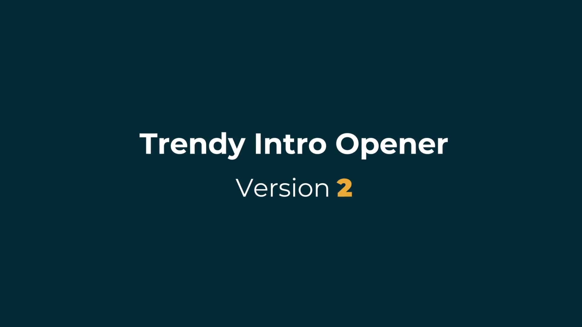 Trendy Intro Opener | After Effects Videohive 23206412 After Effects Image 3