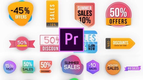 Trendy Sales Badges MOGRT - 25267379 Videohive Download