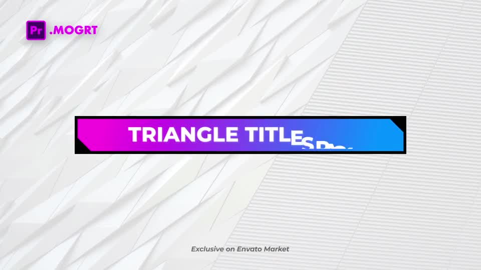 Triangle Titles Pack - Download Videohive 22532835